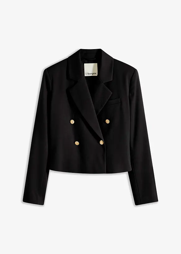 Blazer corto con bottoni gioiello, bonprix