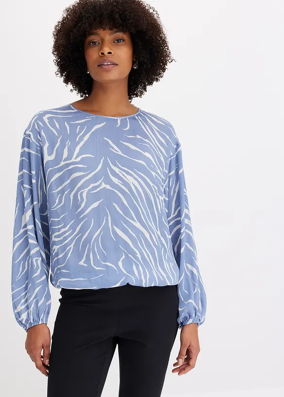 Tunica in satin fantasia, bonprix