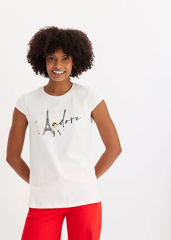 Maglia con stampa a tema Parigi, bonprix