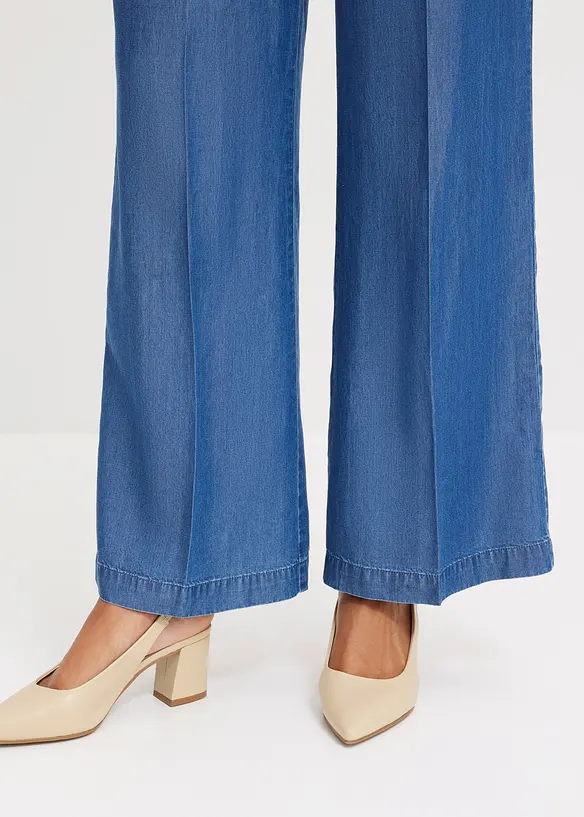 Pantaloni in lyocell con pinces, bonprix