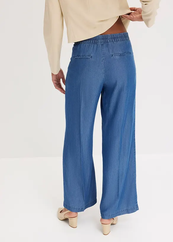Pantaloni in lyocell con pinces, bonprix