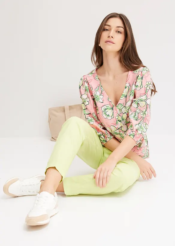 Blusa in fine tessuto misto viscosa, bonprix