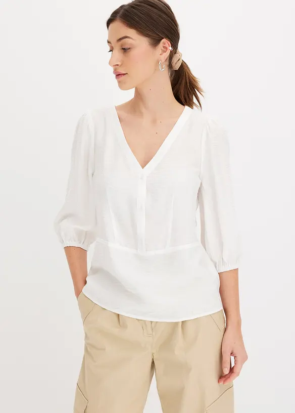 Blusa in fine tessuto misto viscosa, bonprix