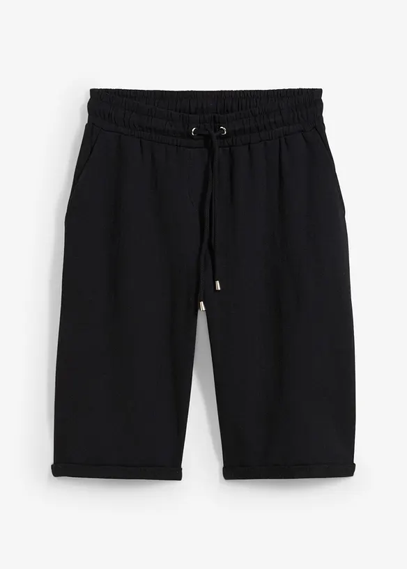Bermuda in felpa con risvolto, bonprix