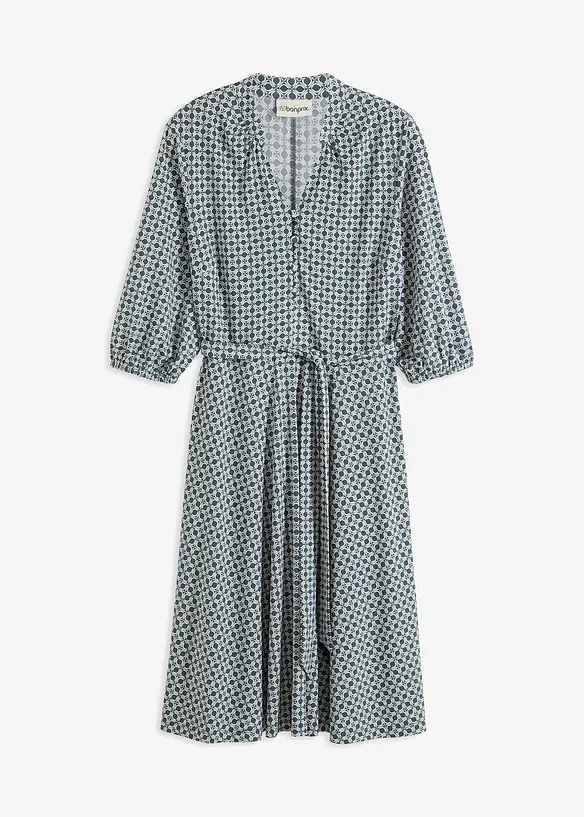 Abito di jersey con cintura da annodare, bonprix