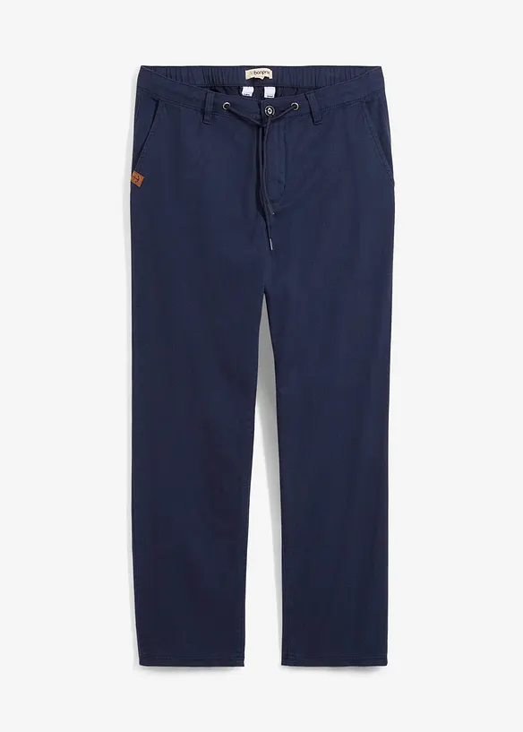 Pantaloni chino in puro cotone straight, relaxed fit, bonprix