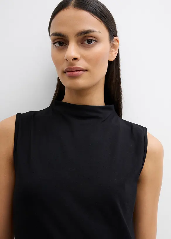 Top in misto cotone elasticizzato, bonprix