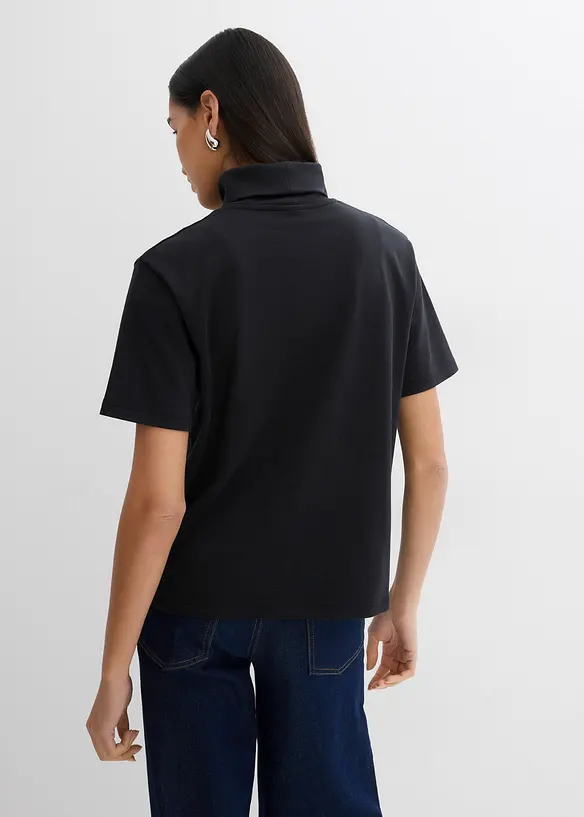 Maglia a collo alto in puro cotone biologico, bonprix