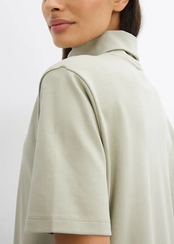 Maglia a collo alto in puro cotone biologico, bonprix