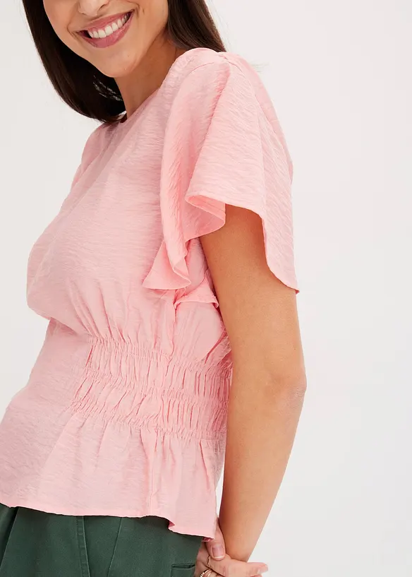 Blusa in misto viscosa morbido, bonprix