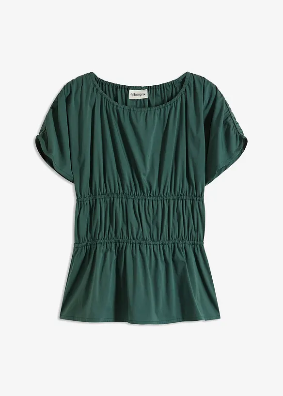 Top a blusa con arricciature, bonprix
