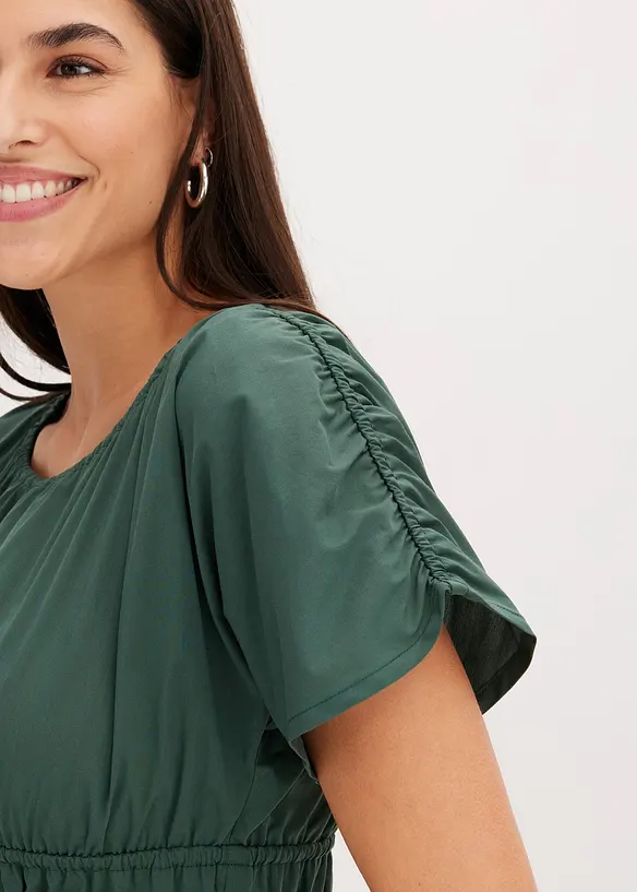 Top a blusa con arricciature, bonprix