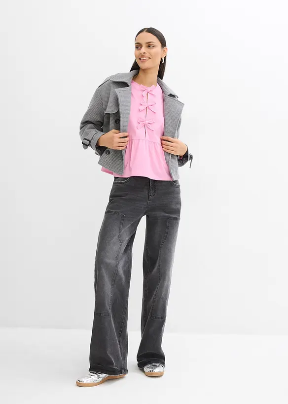 Blusa con fiocchetti, bonprix