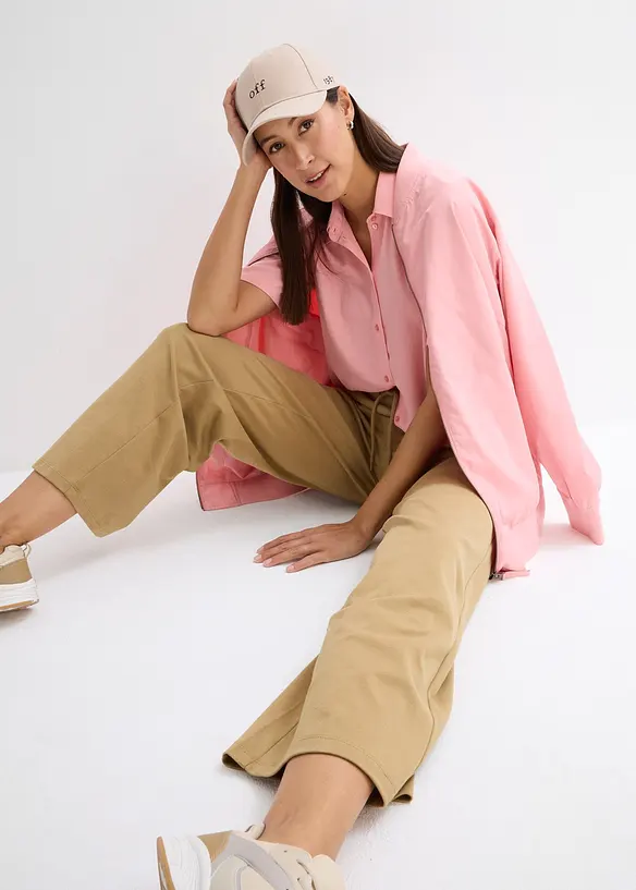 Camicetta boxy in crêpe leggero, bonprix