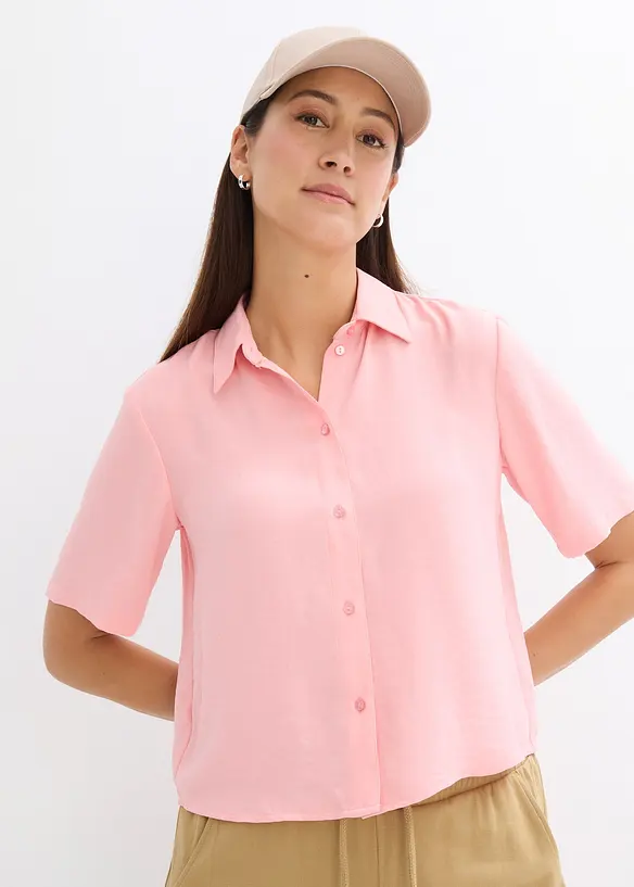Camicetta boxy in crêpe leggero, bonprix