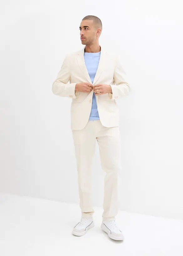 Pantaloni con lino, regular fit, bonprix