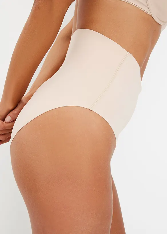 Slip contenitivo senza cuciture con effetto modellante leggero (pacco da 2), bonprix