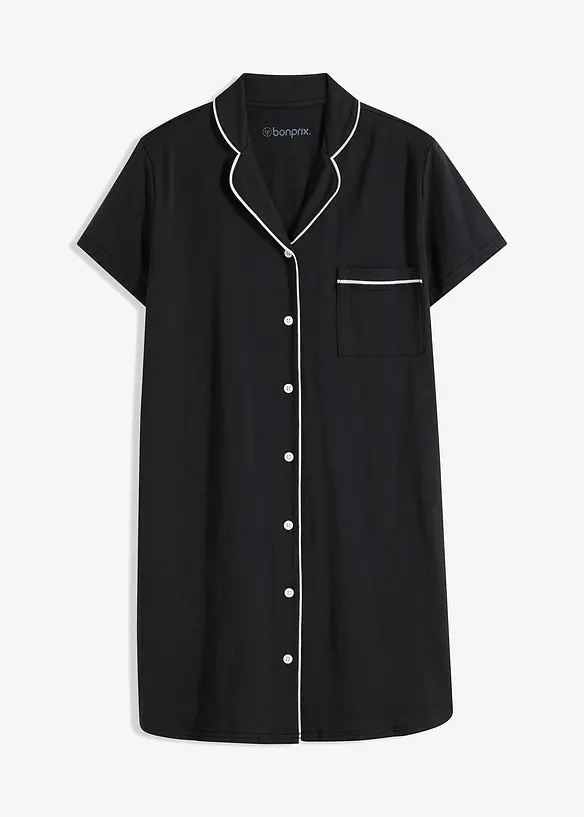 Camicia da notte corta in puro cotone biologico, bonprix