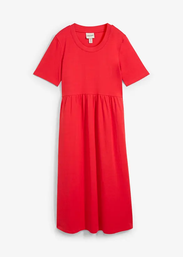 Abito di jersey svasato in cotone pesante, bonprix