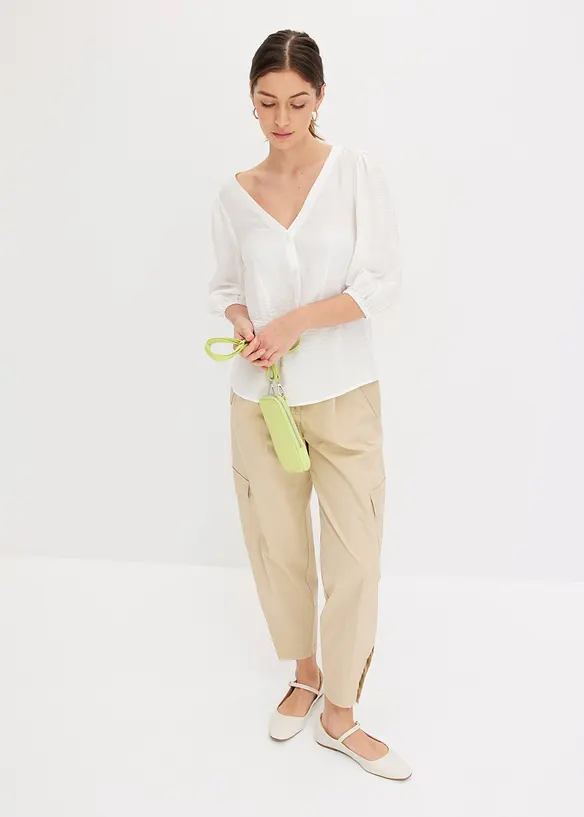 Blusa in fine tessuto misto viscosa, bonprix