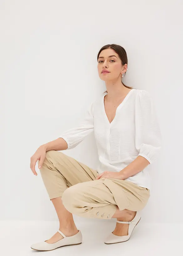 Blusa in fine tessuto misto viscosa, bonprix