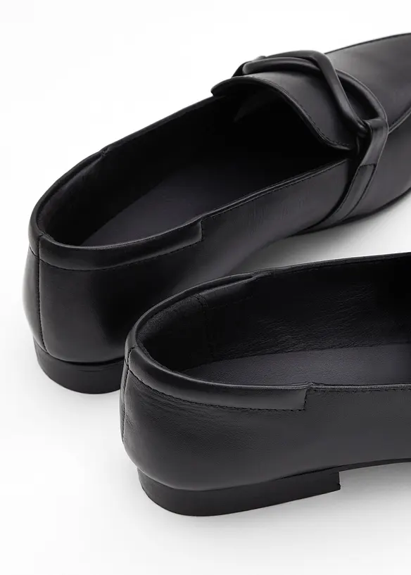 Mocassini in pelle, bonprix