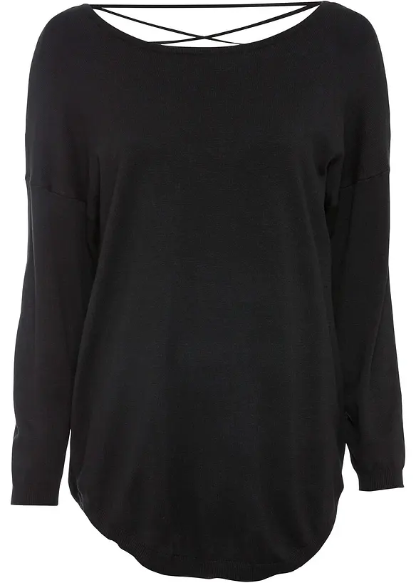 Maglione in filato fine misto viscosa, bonprix