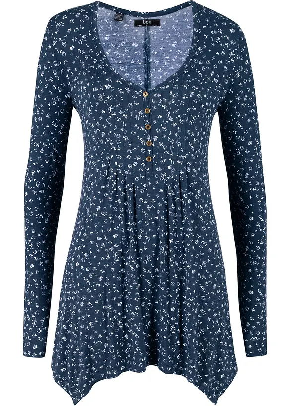 Maglia a maniche lunghe con fondo a punte, bonprix