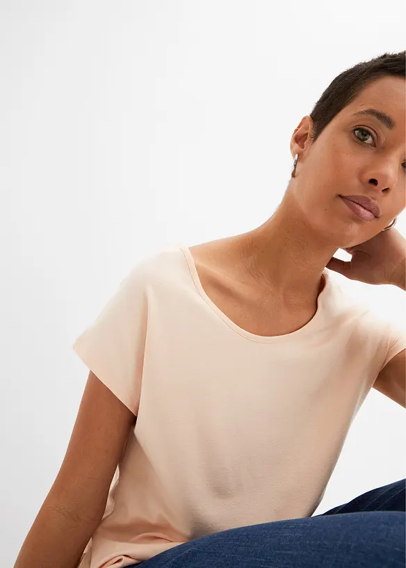 Maglia con inserto effetto uncinetto, bonprix