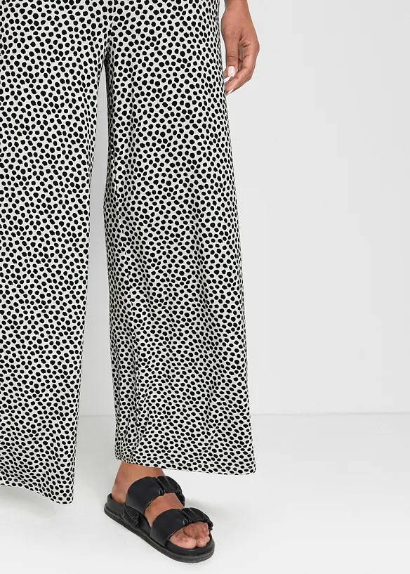 Pantaloni a palazzo in misto viscosa, bonprix