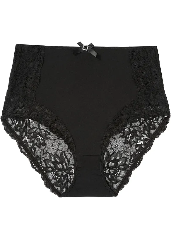 Slip a vita alta con pizzo, bonprix