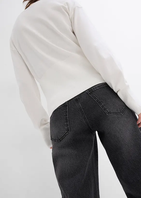 Cardigan in filato fine di misto cotone, bonprix