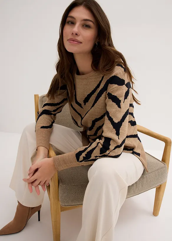 Maglione jacquard, bonprix