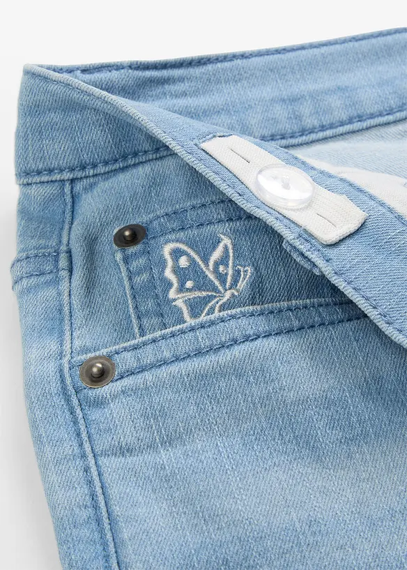 Jeans wide leg, vita media, bonprix