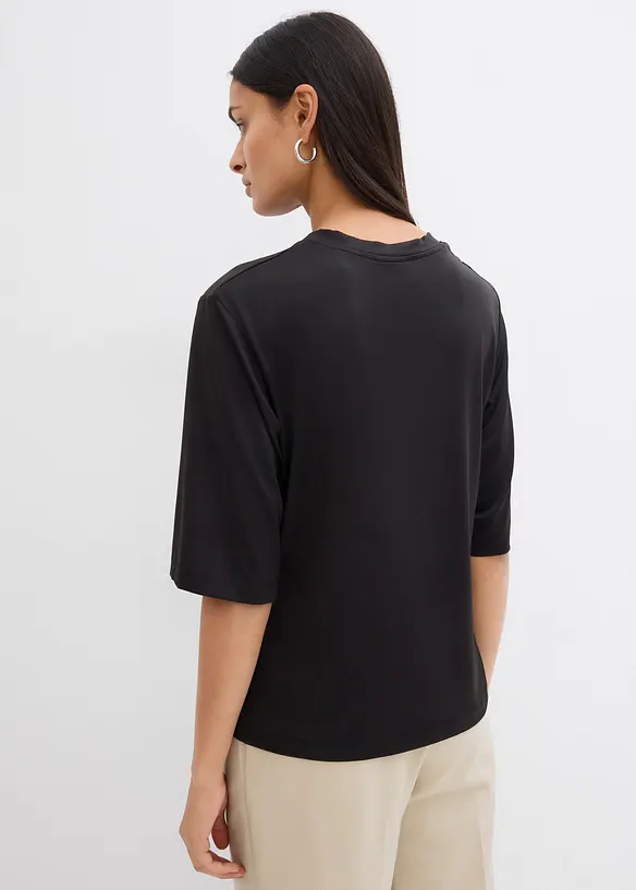T-shirt con dettaglio annodato, bonprix