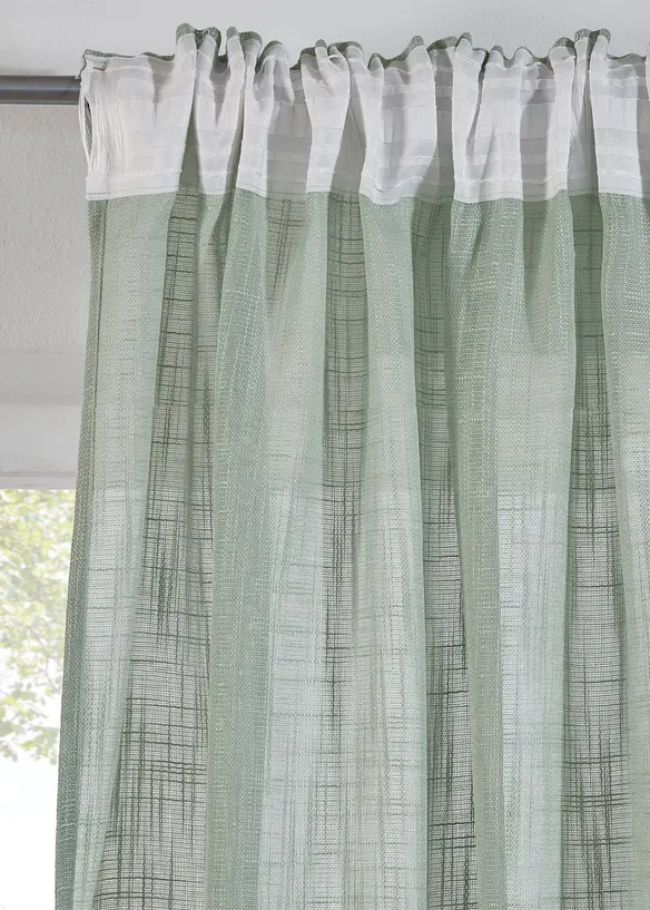 Tenda con tessuto strutturato (pacco da 2), bonprix