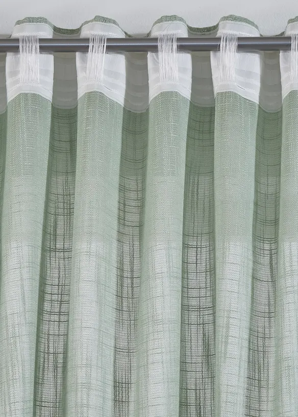Tenda con tessuto strutturato (pacco da 2), bonprix