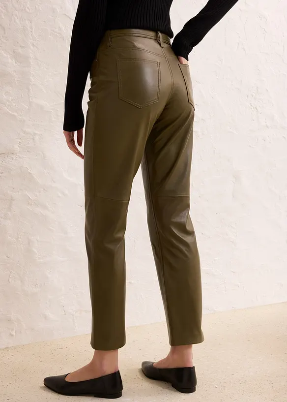 Pantaloni in nappa d'agnello, bonprix