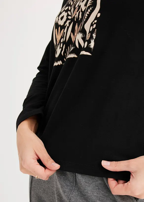 Maglia a maniche lunghe con cotone biologico, bonprix
