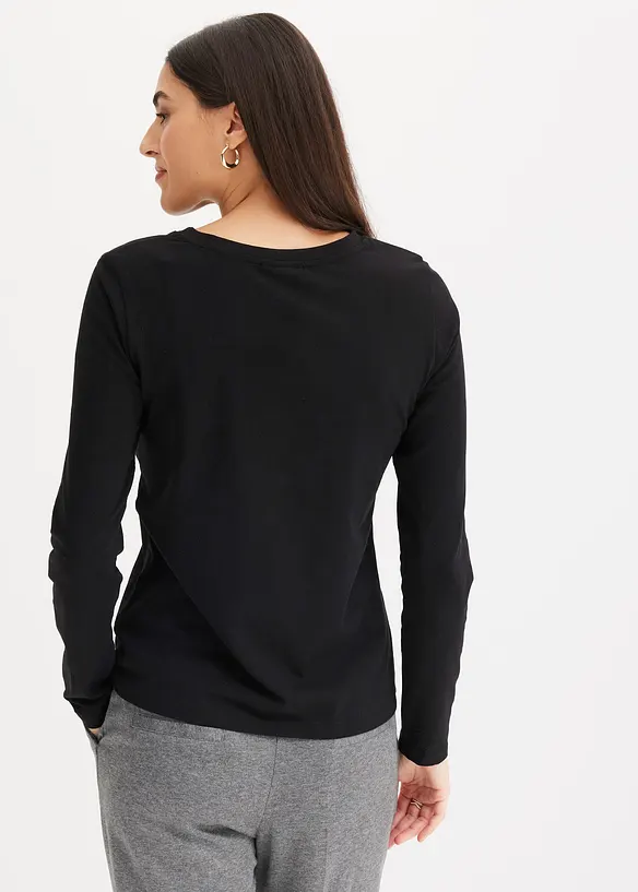 Maglia a maniche lunghe con cotone biologico, bonprix