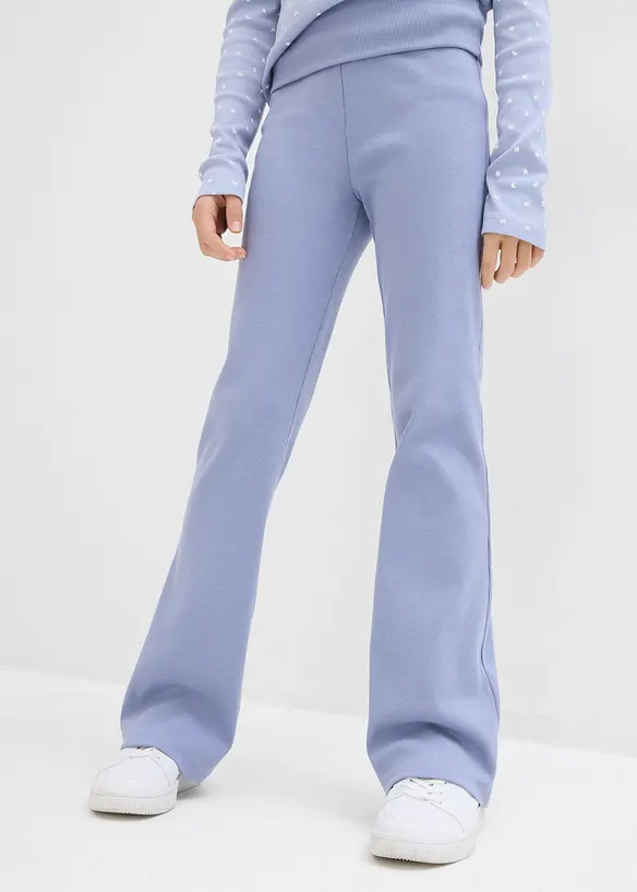 Pantaloni in jersey a costine con cotone biologico, bonprix