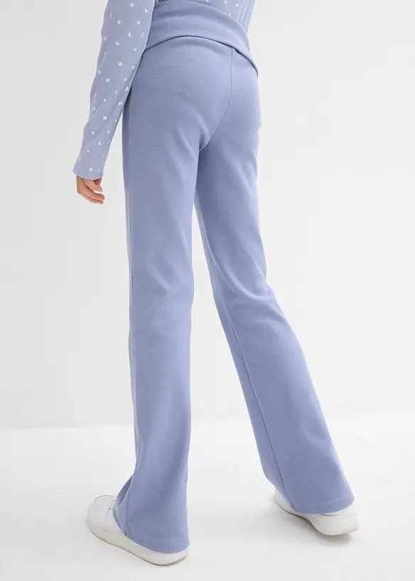 Pantaloni in jersey a costine con cotone biologico, bonprix