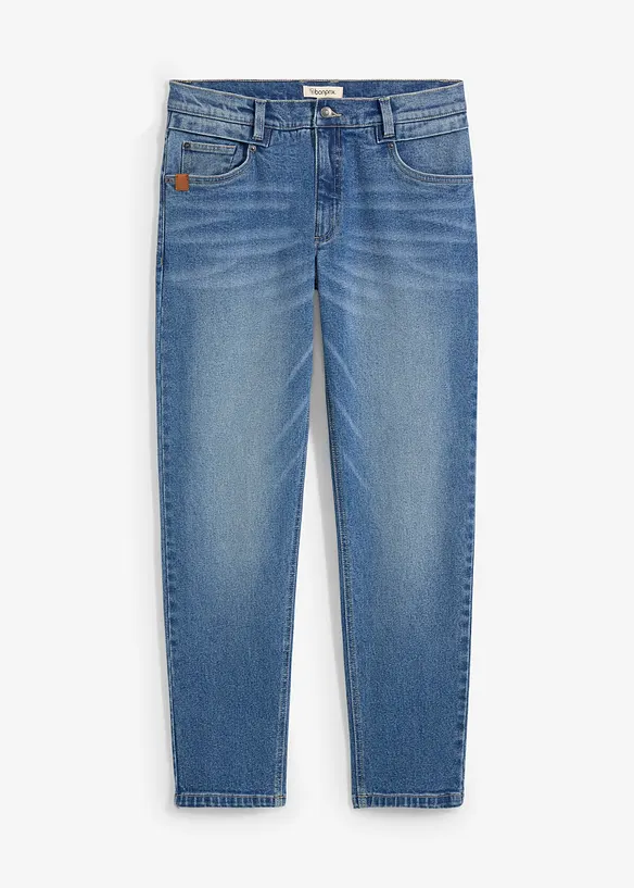 Jeans elasticizzati in denim pesante relaxed fit, tapered, bonprix