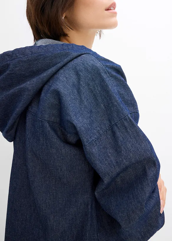 Camicia di jeans con cappuccio, bonprix