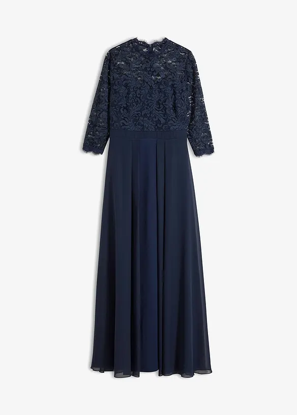Abito lungo con pizzo, bonprix