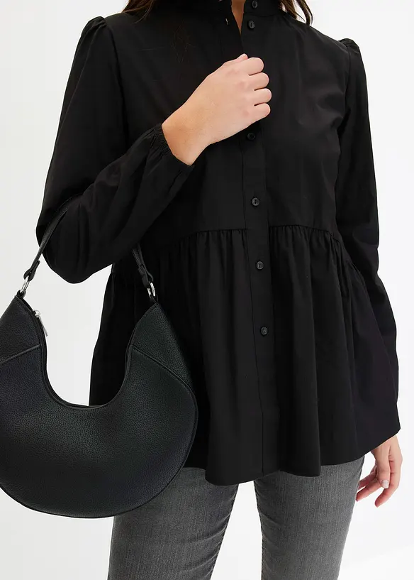 Camicetta lunga con arricciatura, bonprix