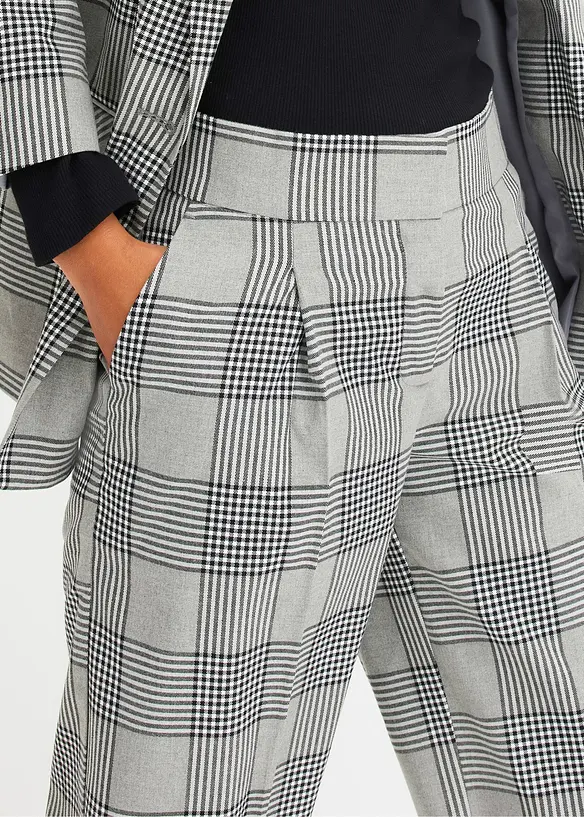 Pantaloni larghi a quadri, bonprix