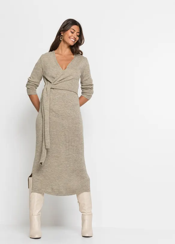 Abito midi in maglia, bonprix