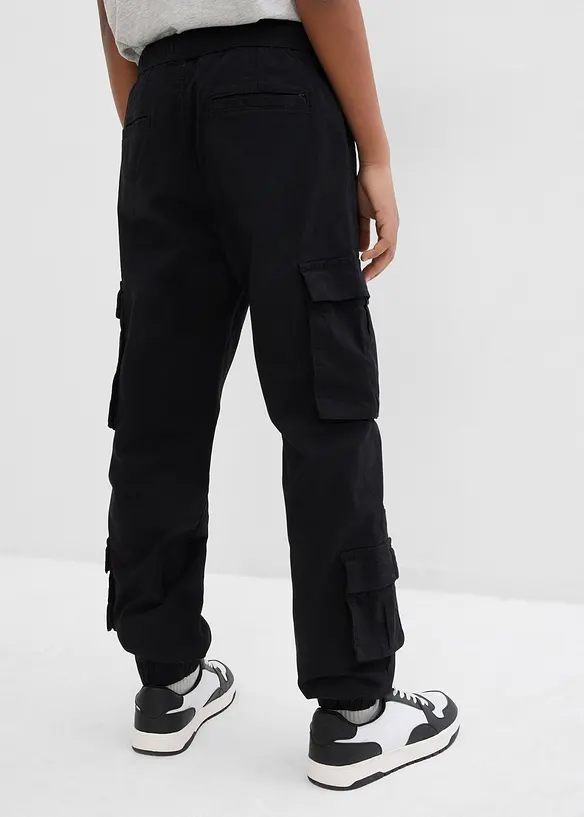 Pantaloni cargo elasticizzati con elastico in vita, regular fit, bonprix