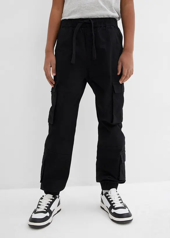 Pantaloni cargo elasticizzati con elastico in vita, regular fit, bonprix